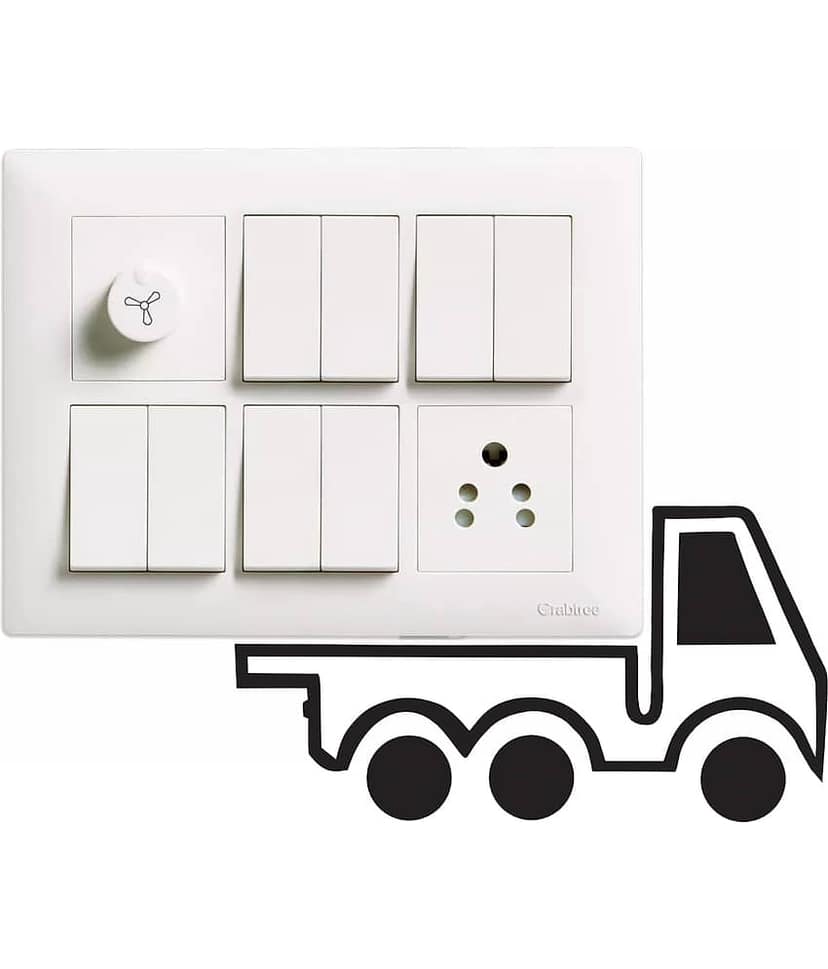 Switch Board Sticker For Home Decor Livingroom Self Adhesive Sticker (Pack of 4) view 2