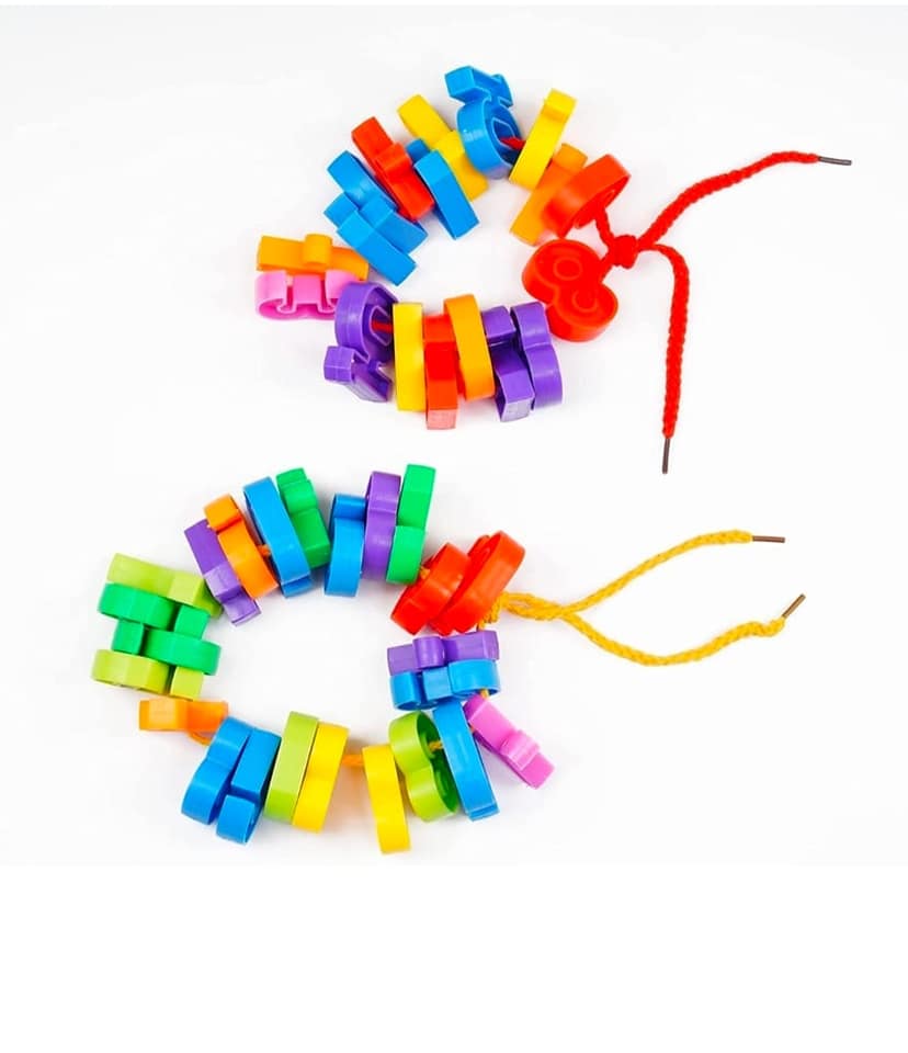 VTTOYS 200 Pcs colrful letters and Number set with storae Box view 2