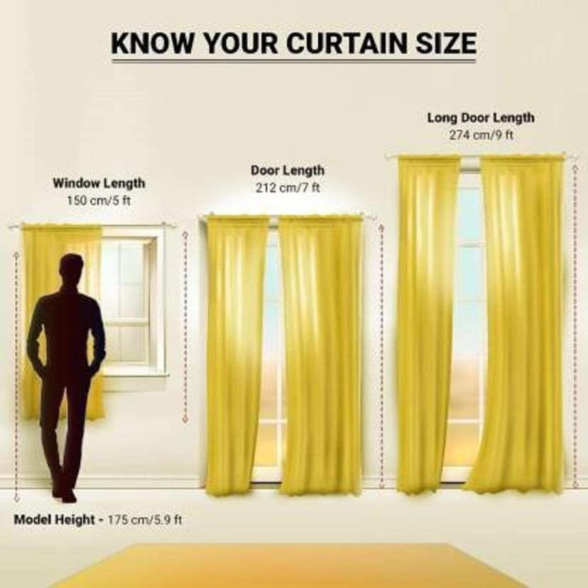AIRWILL Cotton Olive Leaf Designed Printed Patteren 9ft Long Door Curtains (Green - Pack of 2 pcs) view 2
