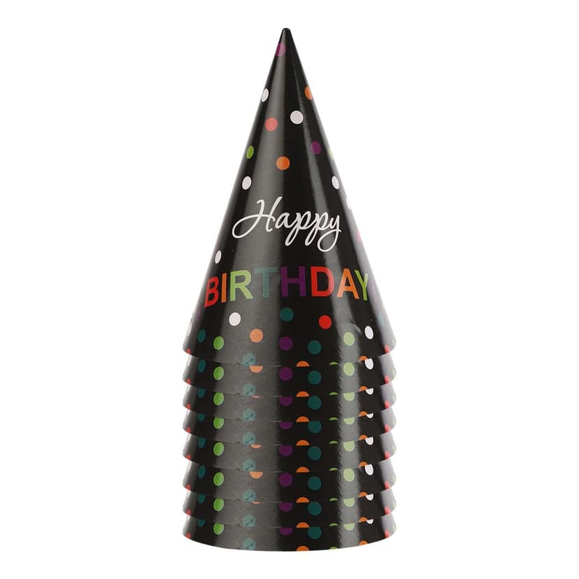 Happy Birhday Designer Hats - 8PC view 4