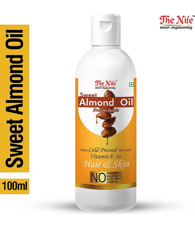 The Nile Sweet Almond Oil 100 ML X 3 300 ML Hair Growth Oil 300 mL Pack of 3 view 2