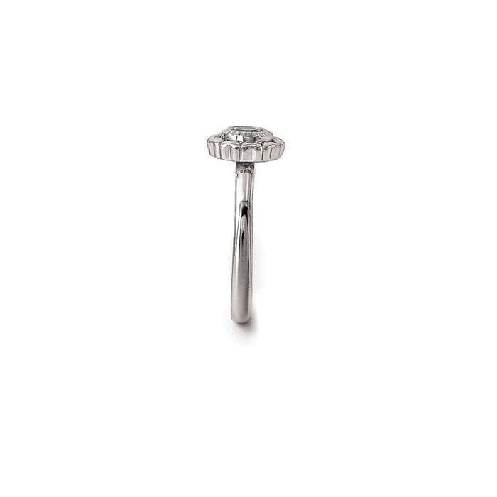 Silver Wheel Of Heart Adjustable Ring (5 in 1 Crystal) view 8