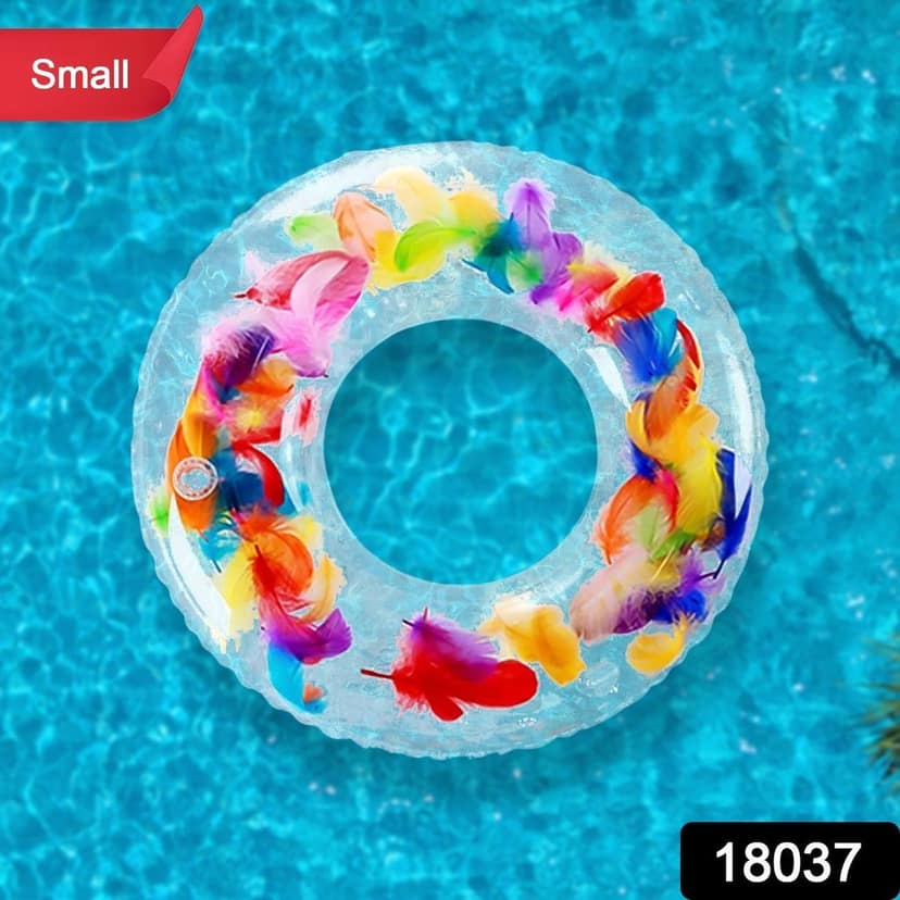 Swim Ring, For children, Conveniently Portable, Feathers, Swimming Ring, For Water Play, For Beaches, Swimming, Summer Vacation (1 Pc) view 2