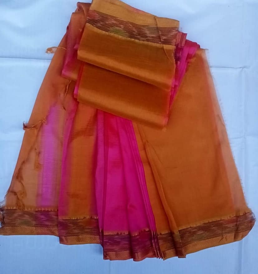 Pure Handloom Mysore Silk Saree With Blouse Piece