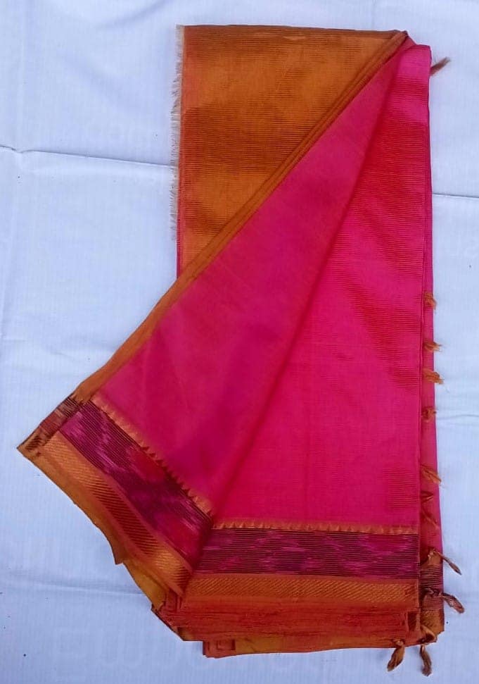 Pure Handloom Mysore Silk Saree With Blouse Piece view 2