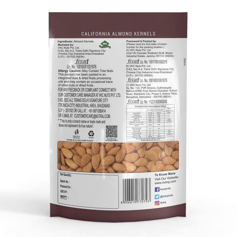 Nutraj California Almond 250g view 5