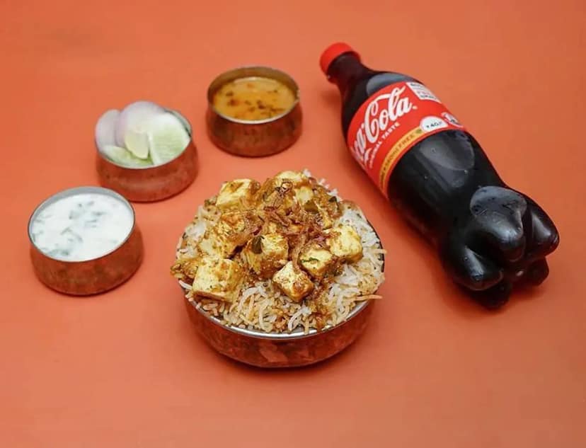 Paneer Biryani Regular With Pepsi[750 Ml]
