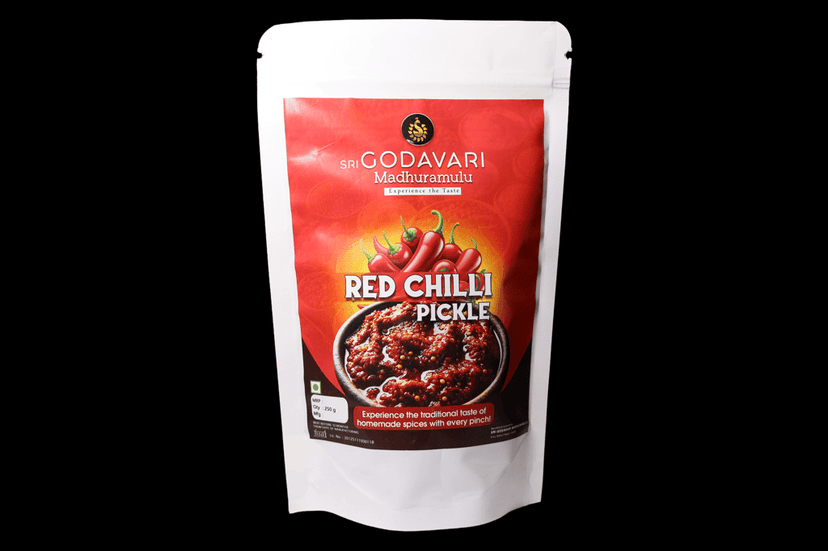 Sri Godavari Madhuramulu Red Chilli Pickle - 250g view 3