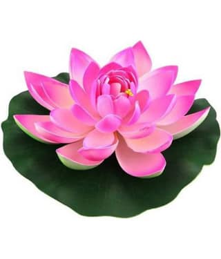 Home Adhya Lotus Pink Floating Flowers - Pack of 1