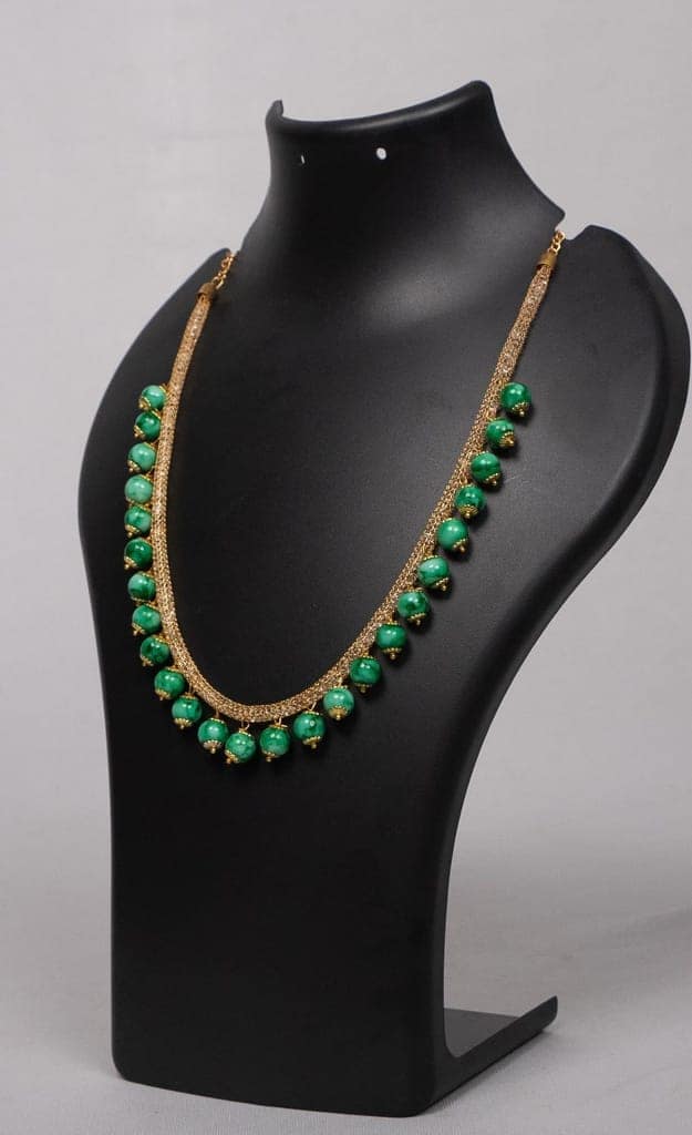 SONCHIRAIYA AP MEPMA GREEN BEADS CHAIN view 3