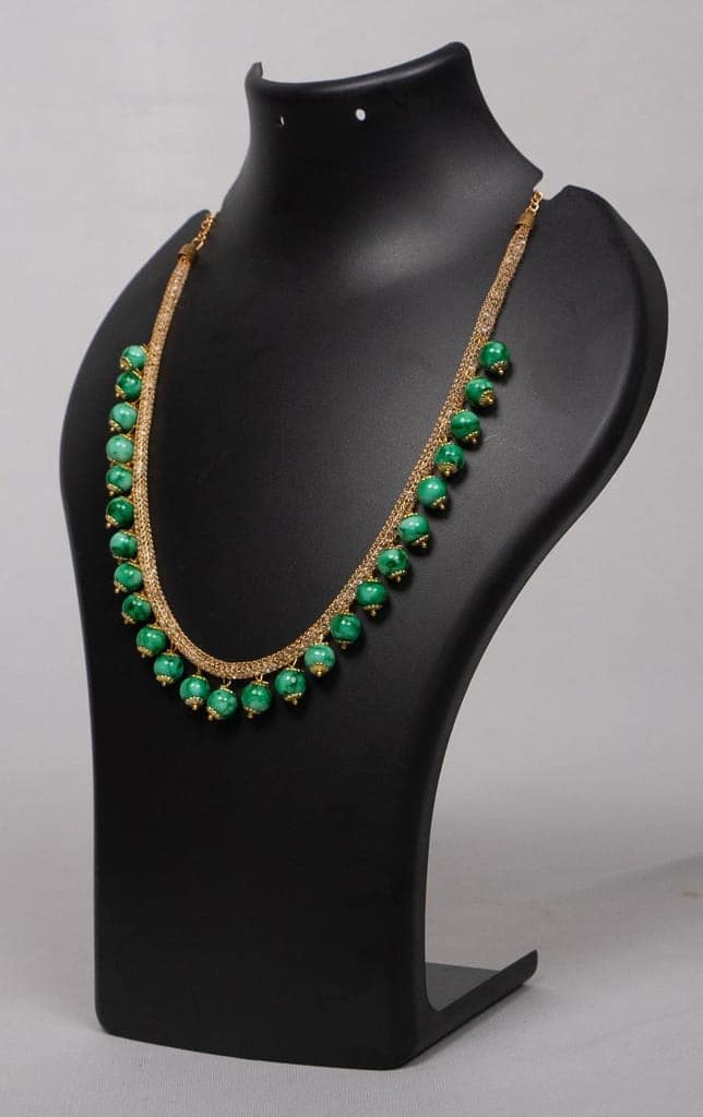 SONCHIRAIYA AP MEPMA GREEN BEADS CHAIN view 4