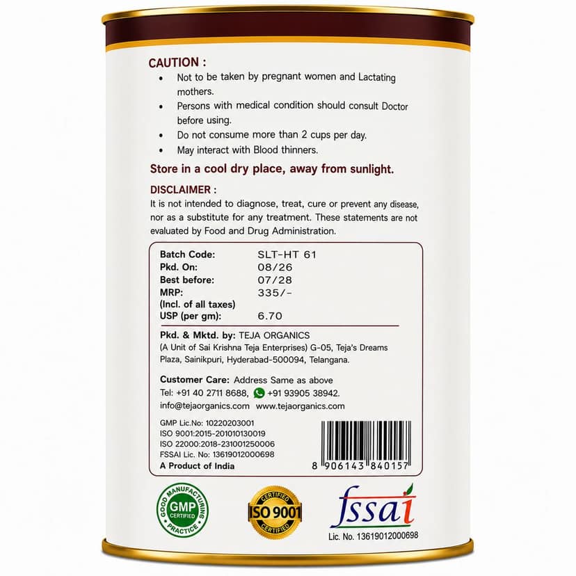Sea Buckthorn Leaves Tea 50 gm | 100% Pure Herbal Tea | Caffeine Free | Antioxidant Rich | Supports Immunity Skin Health Digestion view 2