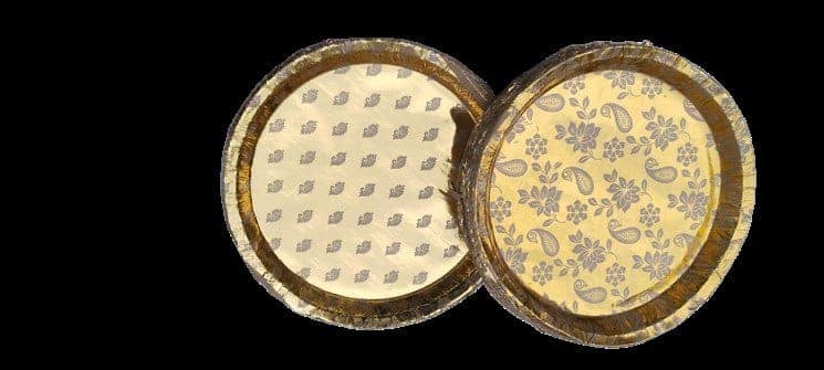 Gold Foil Paper Plates - 50 Pack view 2