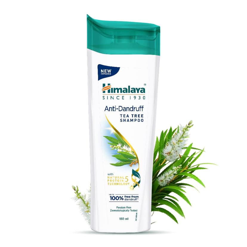 Himalaya Anti-Dandruff Shampoo - With Tea Tree Oil, Aloe Vera, For All Hair Types, 180 Ml