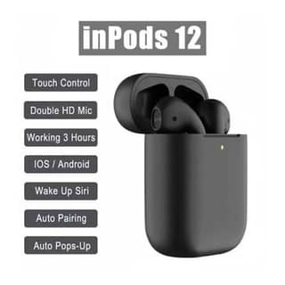 Wireless Earbuds Bluetooth 5.0 Headphones with Smart Touch Control, Mic & Portable Charging Case - Compatible with All Smartphones
