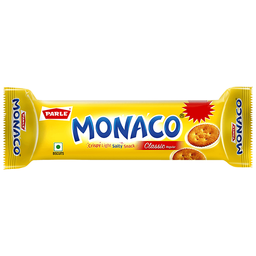 Parle Monaco Biscuit - Classic Regular, Salted Snack, 52.2 G (Get 5.8 G Extra) view 2