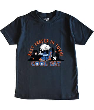 ETCHED DESIGN Pack of 1 Boys Cotton T-Shirt ( Navy Blue )