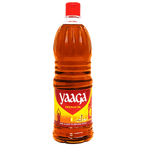 YAAGA Deepam/Pooja Oil - High Quality, Used For Lighting Lamps, 200 ml Pet Bottle