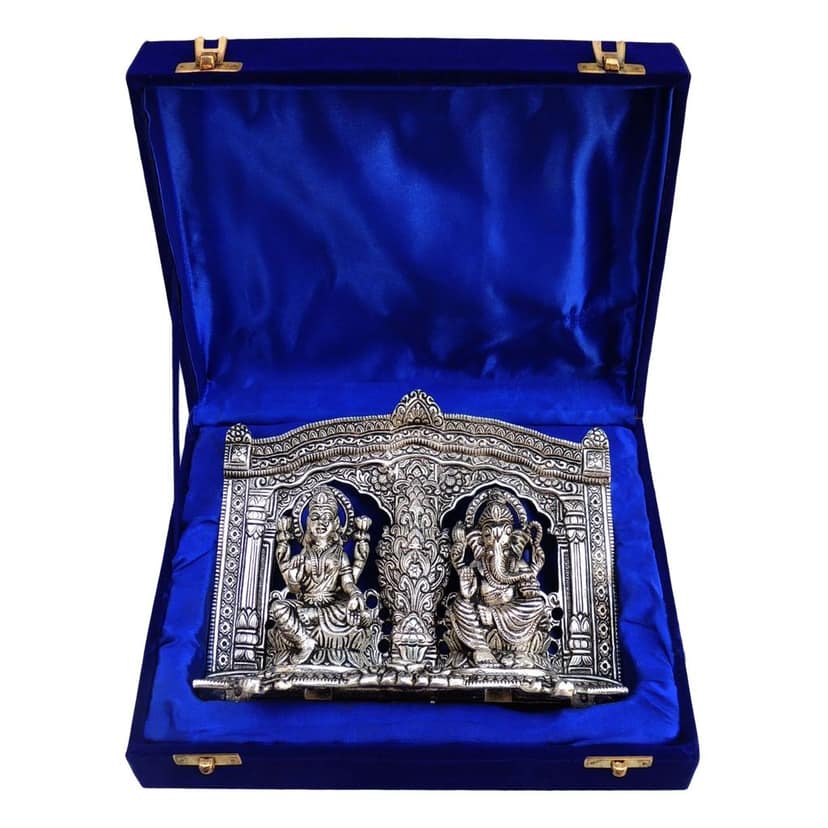 Showpiece Aluminium Laxmi Ganesh Darbar (ASMAS027) view 2