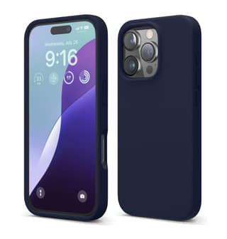 LIRAMARK Liquid Silicone Soft Back Cover Case for Apple iPhone 16 Pro Max (6.9 inch)