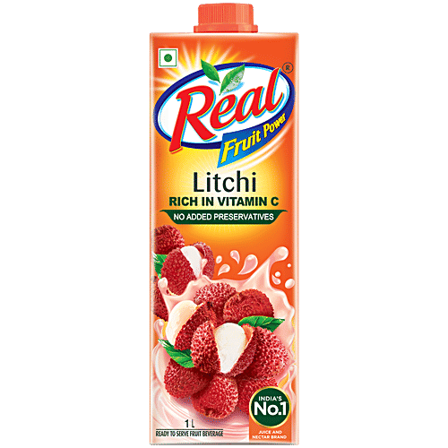 Dabur Real Fruit Power Litchi Juice, 1lt