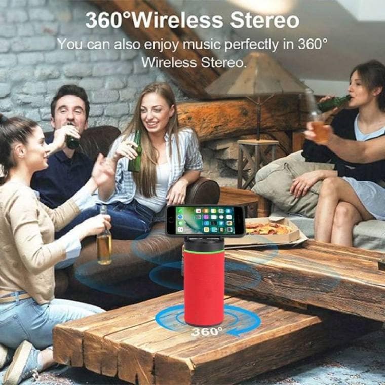 KT-125 Mini Handy Bluetooth Speaker Red view 2