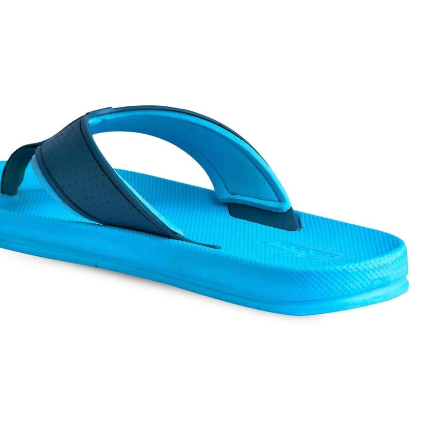 Paragon Fashionable Powder Blue and Sea Blue Flip Flops for Men view 7