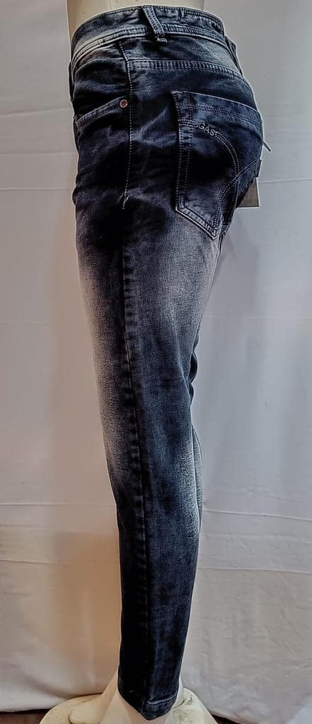Jeans Ancle Length Mens Cotton by Cotton streachable Dark Blue view 3