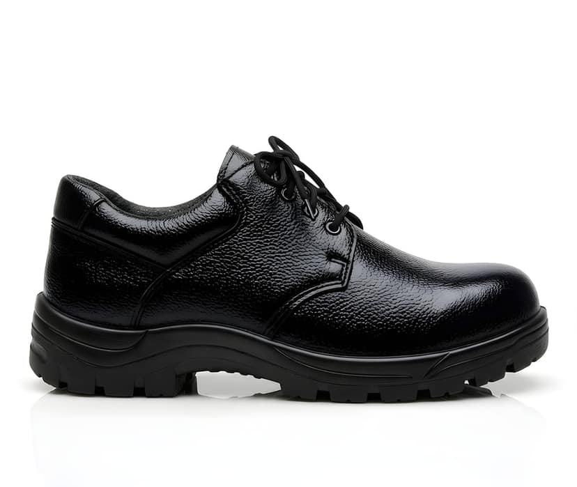 Latest Elite Heavy Duty Men Steel Toe Safety Shoes | Anti-Slip Lace-Up Industrial Work Footwear | Comfortable Protective Shoes for Factory, Construction & Warehouse Use view 4