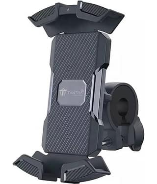 TANTRA S1A Mobile Holder for Bikes One Touch Technology Bike Mobile Holder for Maps and GPS Navigation, 360° Rotation, Firm Griping, Anti Shake Mobile Stand for Bike Accessories, Bi Cycle Accessories