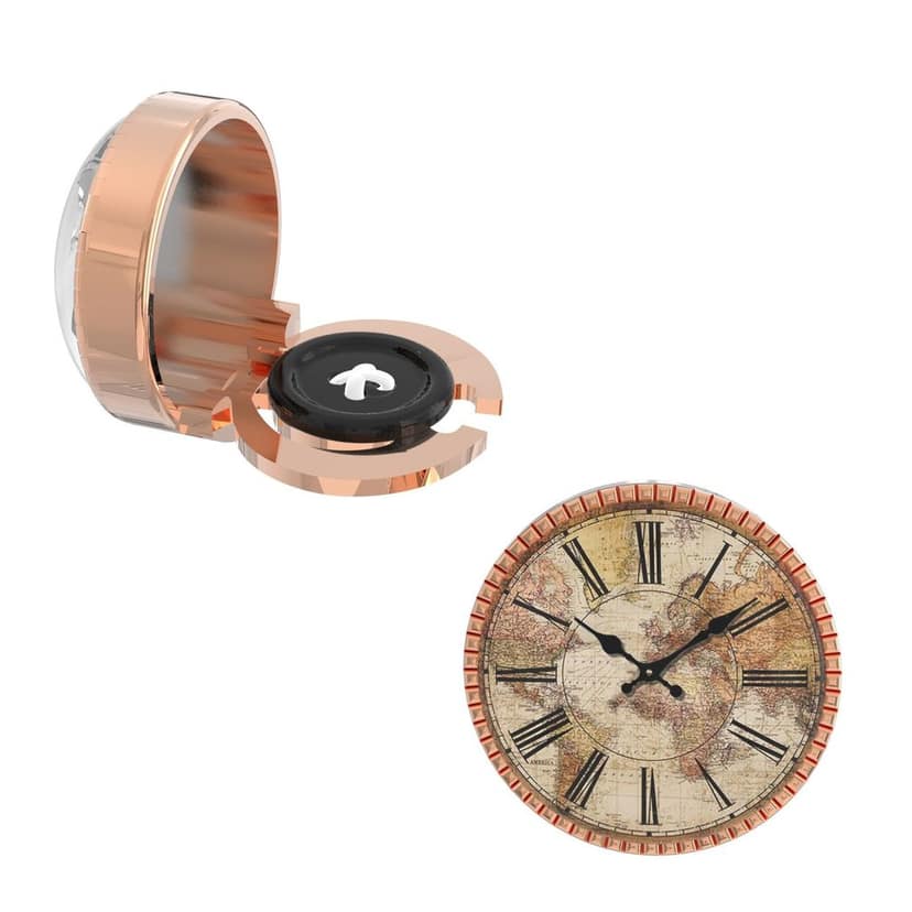 The Smart Buttons - Shirt Button Cover Cufflinks for Men - Antique Clock Style view 7