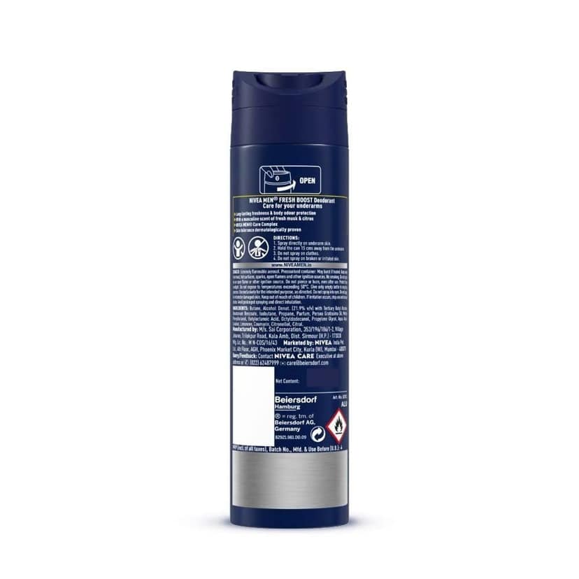 Nivea Men 48H Fresh Power Boost Deodorant 200 Ml view 2
