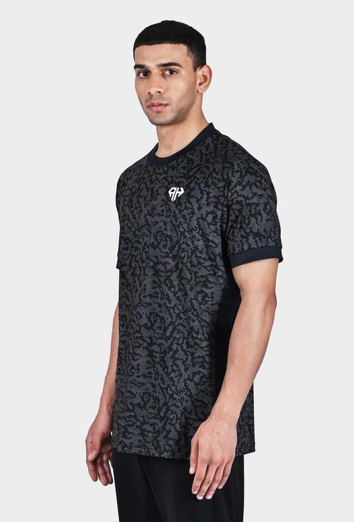 Black Camo Crew Neck