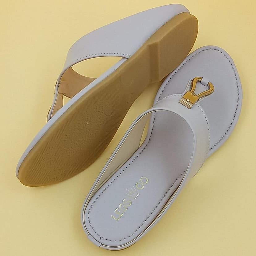 LEGS GO Peach Stylish flats for women , Casual and Ethnic Wear view 5