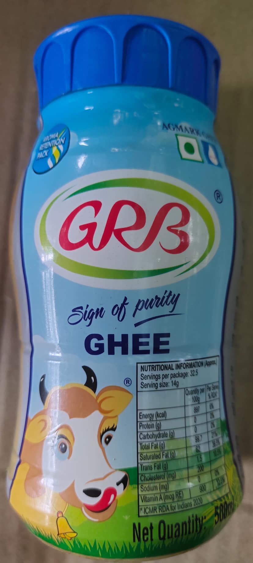 GRB Udhayam Ghee Bottle