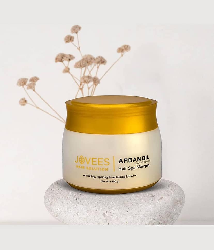Jovees Herbal Argan Oil Hair Spa Masque Gives Shiny and Smooth Hair For All Hair Types 200G view 2