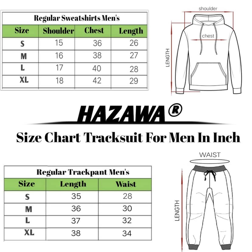 HAZAWA Polyester Black Tracksuit for Men | Full Sleeve Hooded Neck | Rose Embroidered Sweatshirts & Trackpants Suit | Solid Casual Co-set view 5