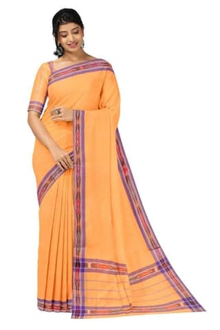 APCO Handloom (A Andhra Pradesh Govt Emporium)- Women's Traditional Pure Handloom Dulla Cotton Saree | DL0032