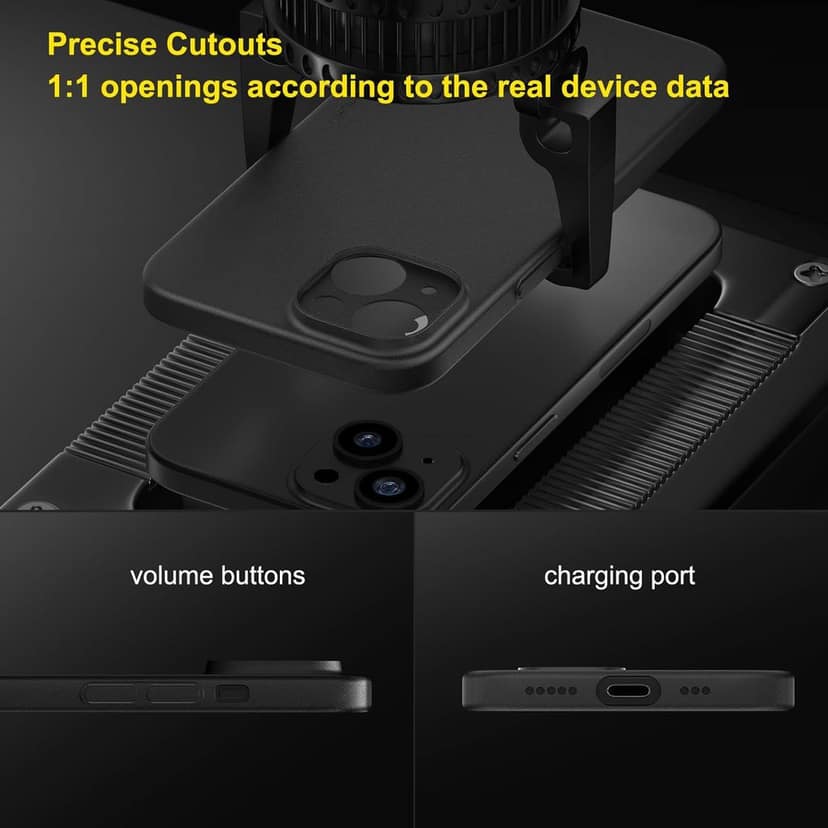 Memumi Ultra Slim 0.3mm Back Cover Case for Apple iPhone 15 (6.1") - Black view 5