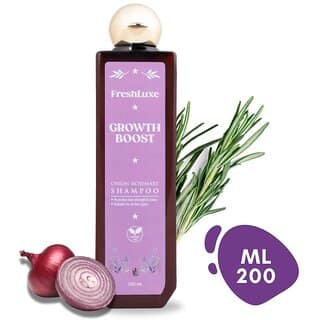 FreshLuxe Growth Boost Shampoo, Onion Rosemary, Strengthens Hair Promotes Growth, Unisex, 200ml