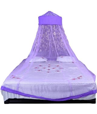 Riddhi Mosquito Net, Machardani Double Nylon Plain Hanging Mosquito Net, Machardani