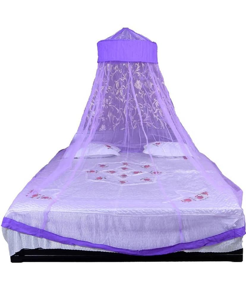 Riddhi Mosquito Net, Machardani Double Nylon Plain Hanging Mosquito Net, Machardani