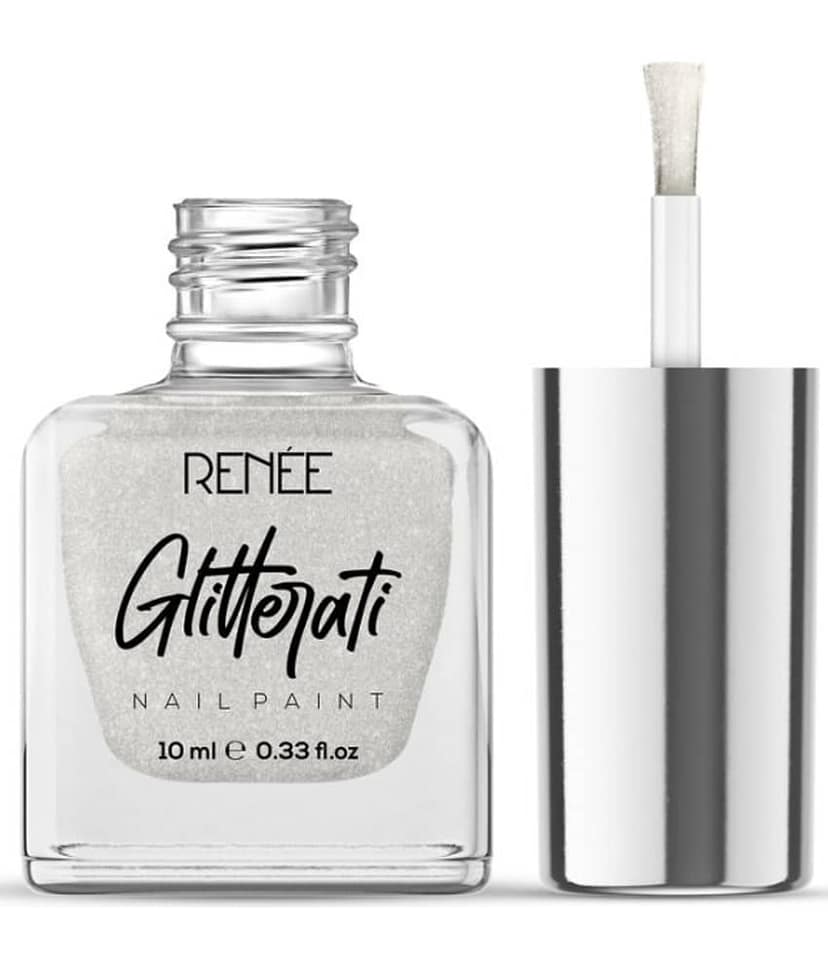 RENEE Glitterati Nail Paint - Gold Rush , Quick Drying, Glittery Finish, Long Lasting, 10ml view 2