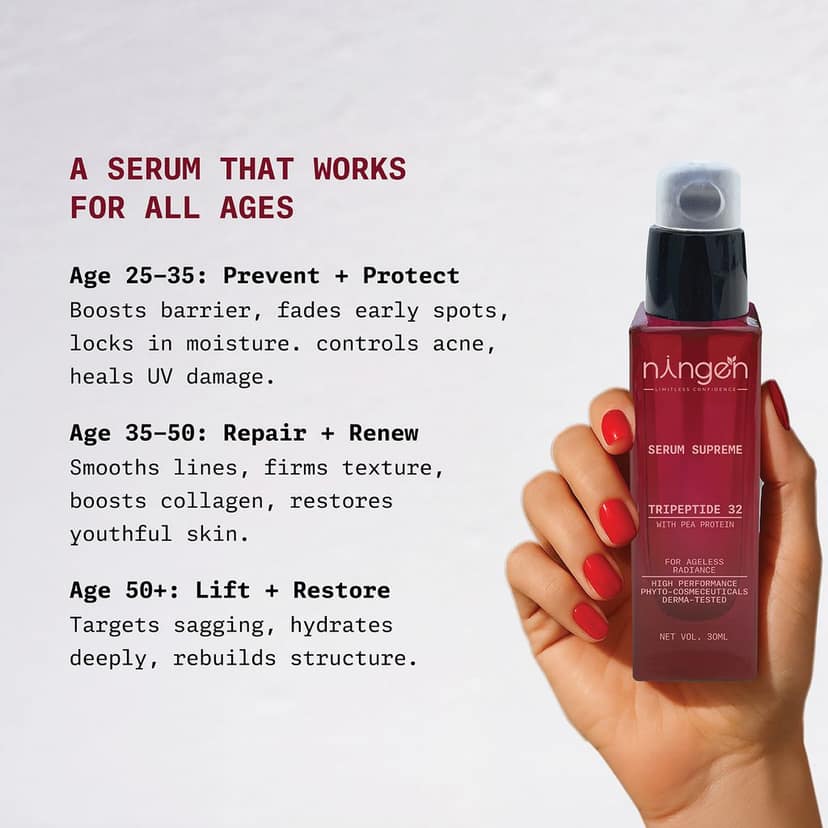 Ningen Serum Supreme | Lightweight Anti-Aging Face Serum | Best for Skin Smoothing & Brightening view 3
