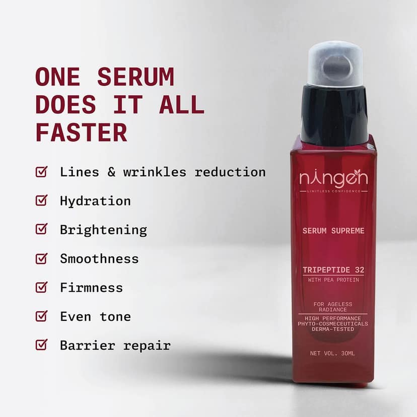 Ningen Serum Supreme | Lightweight Anti-Aging Face Serum | Best for Skin Smoothing & Brightening view 4