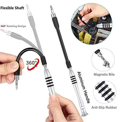 115-in-1 Precision Screwdriver Set | Professional Magnetic Wrench Bits Repair Tool Kit with Portable Case for Electronics, Mobile, Laptop, PC, Watch, Game Console & DIY Household Repairs (Black) view 3