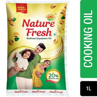 Nature Fresh Refined Soyabean Oil, 1 L Pouch
