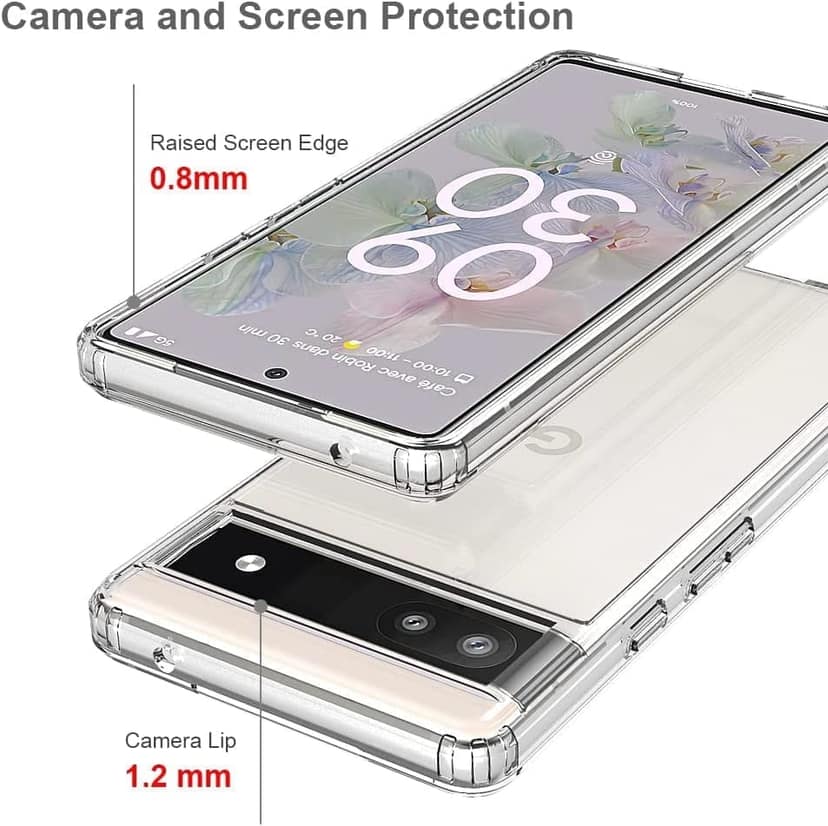 Faircost Back Cover for Google Pixel 6a Shockproof (Silicon| Transparent) view 4