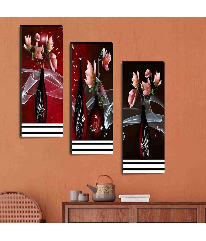 Saf - Floral Painting Without Frame view 2