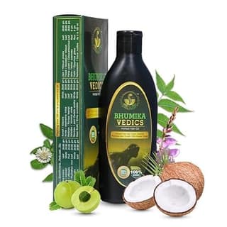 Bhumika Vedics Herbal Hair Oil 200 ml | 100% Ayurvedic Hair Fall & Growth Oil with 18 Herbs, Bhringraj, Amla & Neem | For Men & Women Bhumika Vedics Herbal Hair Oil 200 ml | 100% Ayurvedic Hair Fall & Growth Oil with 18 Herbs, Bhringraj, Amla & Neem | Fo